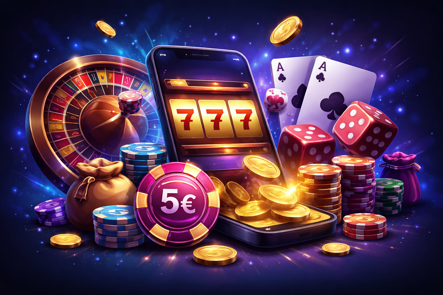 Kasína s vkladom 5 eur